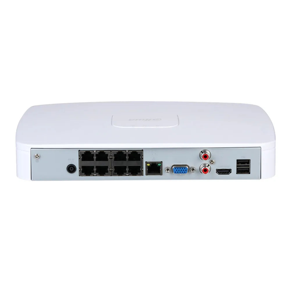 Dahua NVR4108-8P-4KS3 8CH mit 8 POE 4K Network MINI NVR Recorder Max. 12MP Auflösung IP-Kamera SMD Plus EPTZ-Funktion
