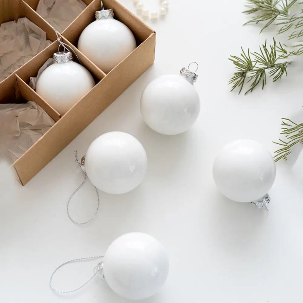 GlassCraft Weihnachtskugeln Delikat Gemalt - 6er Set Durchmesser 6 cm