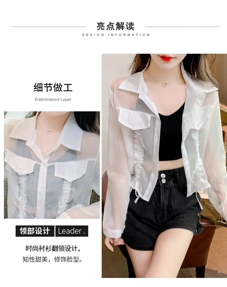 Liora Chiffon-Cardigan Leicht - Damen, Gr. S/M, Kurz