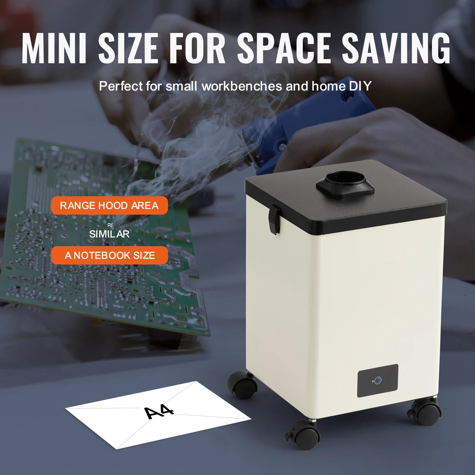 SucceBuy Lötrauchabsauger 3-Stufen-Filter Kompakt - 150W 332m3/h by Golden Bridge Store