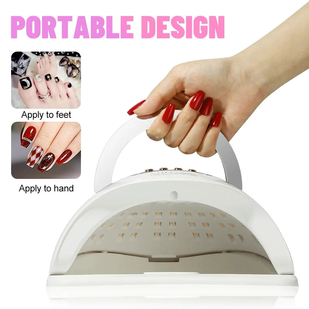 Sun X26 MAX Nail Art UV LED Lamp For Nails Manicure 81LEDS Professional Gel Polish Drying Lamps With Timer Auto Sensor