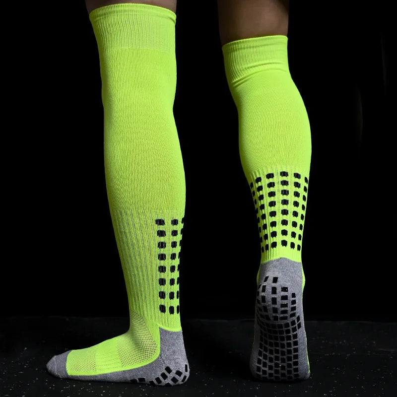 Neue Lange Fußballsocken mit Silikon-Saugnapf-Griff - Antirutsch-Fußballsocken für Sport, Männer und Frauen