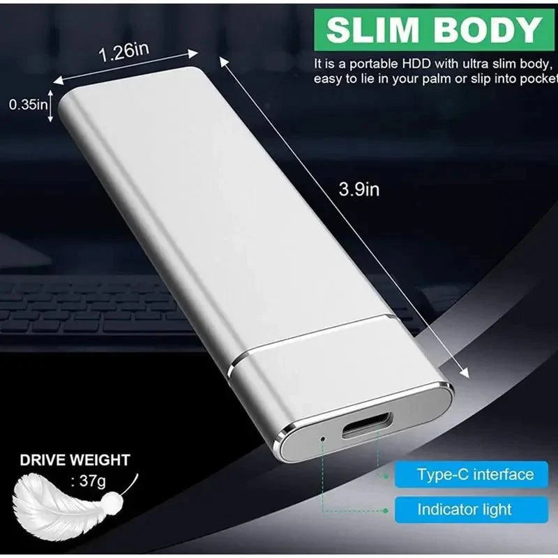 64 TB high speed mini portable external ssd for laptops phones