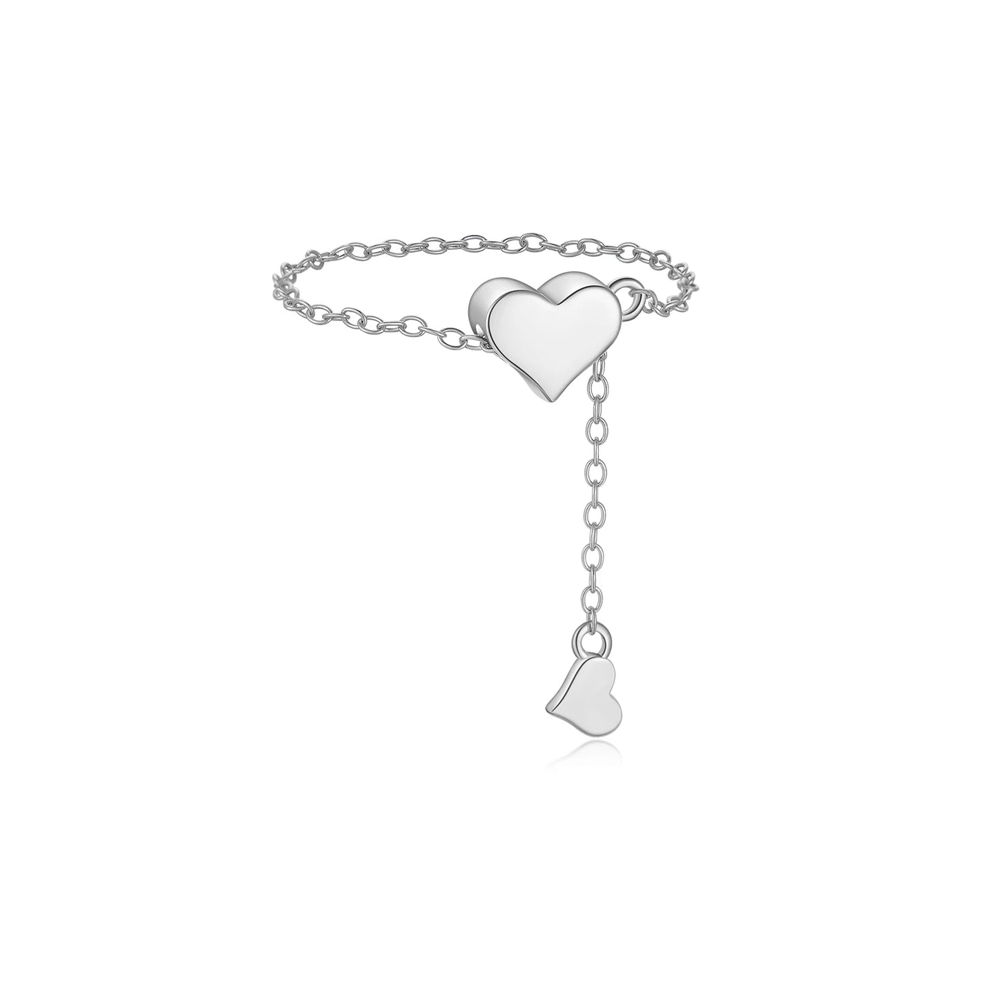 ANDYWEN 925 Sterling Silber Transformer Kette Herzanhänger Charme Halskette Choker vergrößerbar Frauen Luxusjewekry