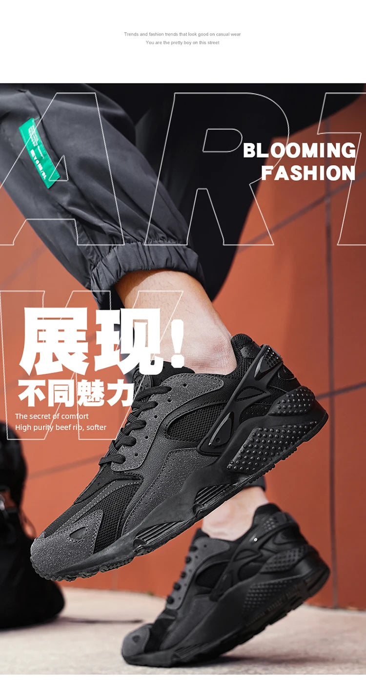 Male Sneakers Men’s Casual Shoes Running Sport Shoes Antislip Tennis Shoes for Men Mesh Breathable Outdoor Fashion Sports Shoes