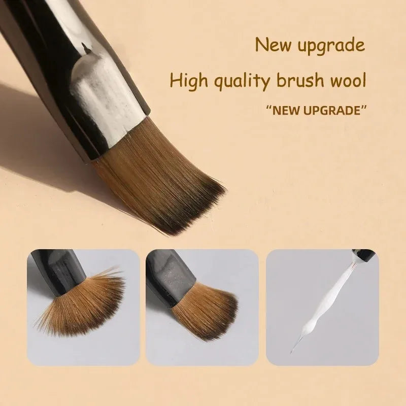 Choice Nagel Pinsel Set Präzision - 9 Stück Kunststoff