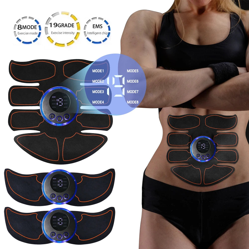 Plasturi fitness 2025: Raiuleko Plasturi pentru antrenament abdominal, braț, ABS și șold - Stimulator muscular abdominal EMS, instrument de exerciții, colecție de masaj pentru slăbire corporală