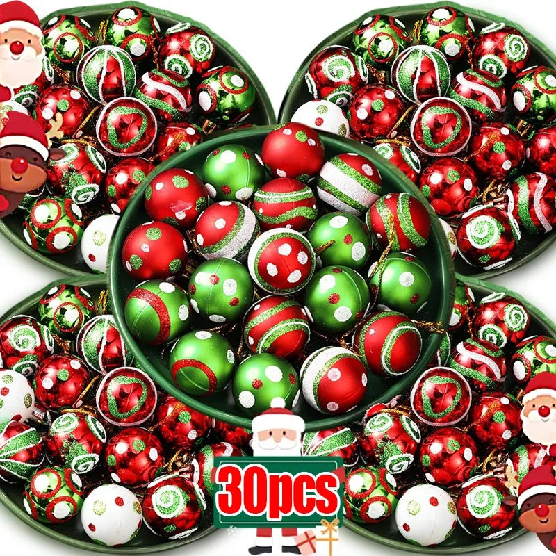 Choice Glitter Kugeln Glitzer Malerei - 6er Set Durchmesser 3 cm