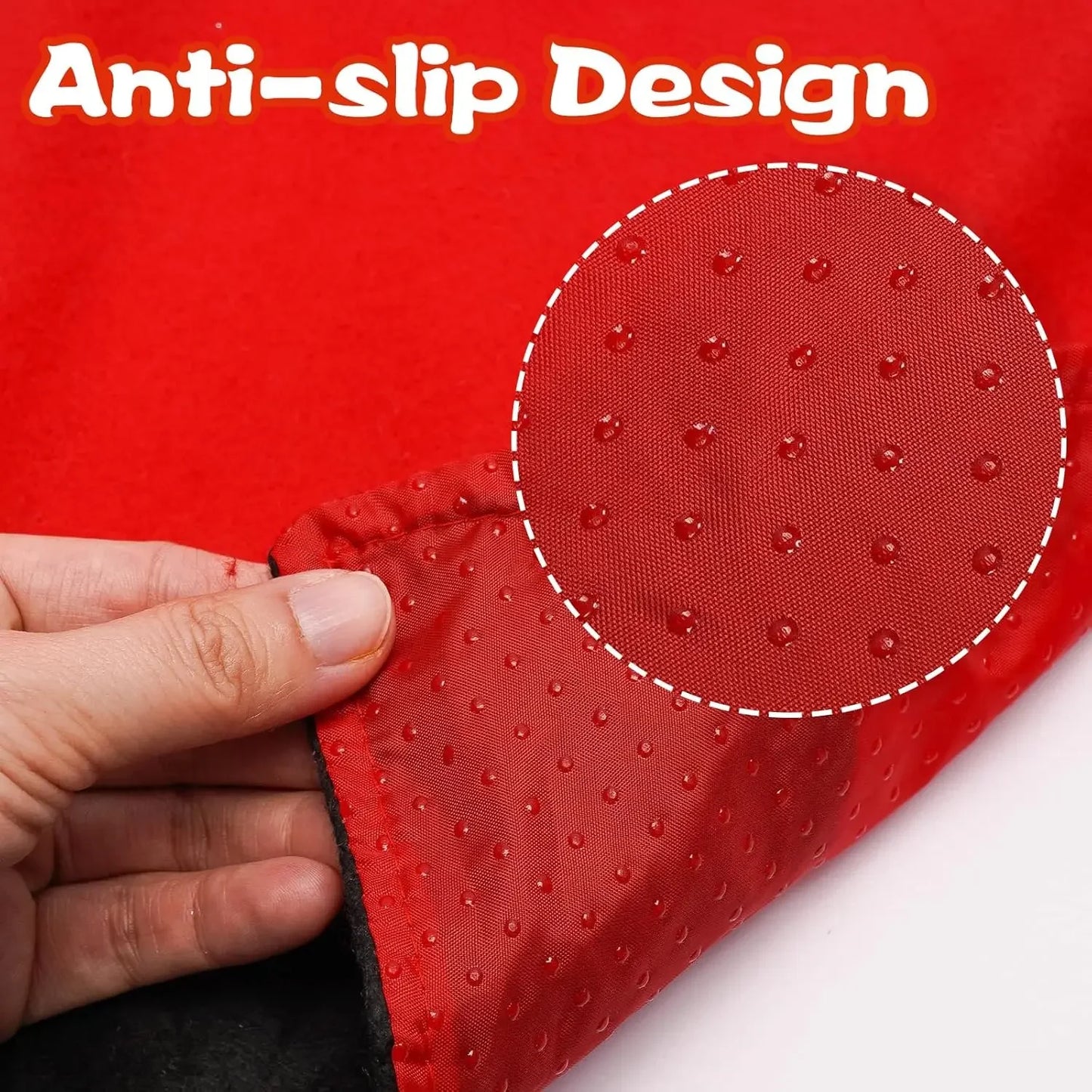 1-5Sets Christmas Toilet Seat Cover Santa Claus Bathroom Decor Set with Toilet Lid Mat and Tank Cover for Holiday Home Decor