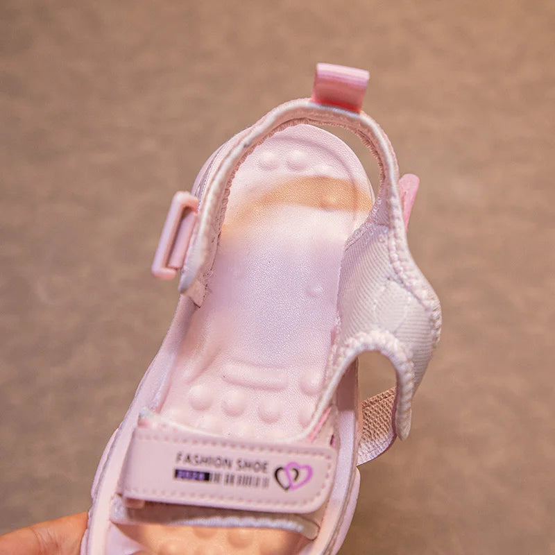 Mädchen Sandalen 2025 Neuer Sommer - Prinzessin Weiße Party Kinder Sandalen - Platform Baby Casual Strand Schuhe Rutschfest