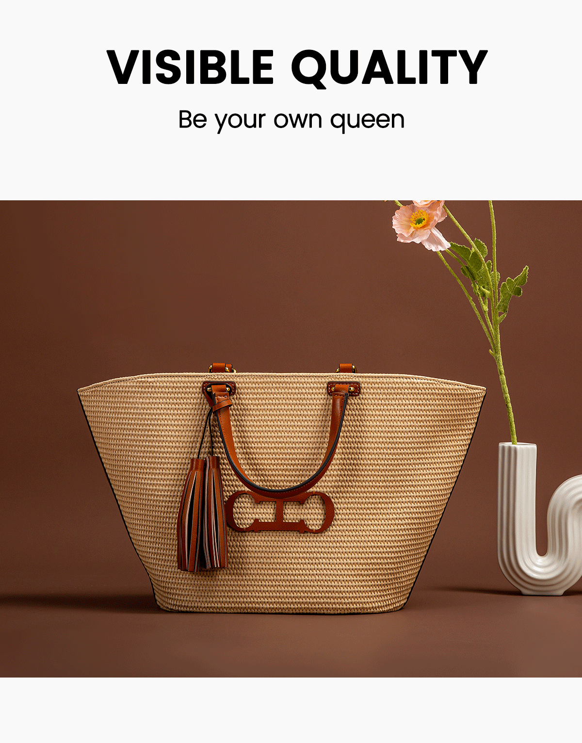 CHCH Women's Tote Bag 2024 New Vacation Beach Bag Beach Bag Handheld Shopping Bag