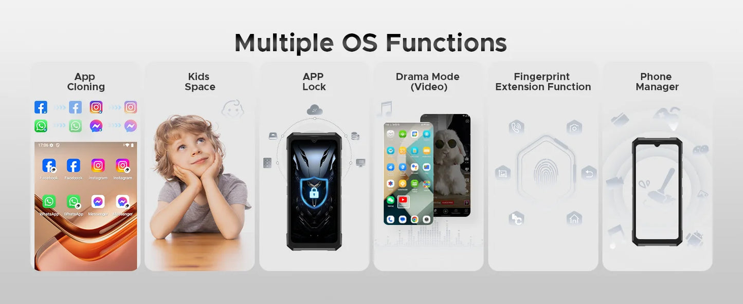 DOOGEE Fire 6 Max Robustes 5G - 20800 mAh, 33W, 6.72 Zoll