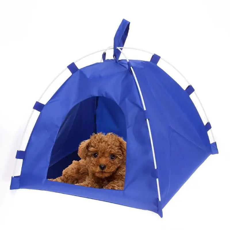 Portable Folding Dog House Pet Cage Cat Carrier Tent Playpen Puppy Kennel Breathable Easy Operation Outdoor Removable Fence Bed
