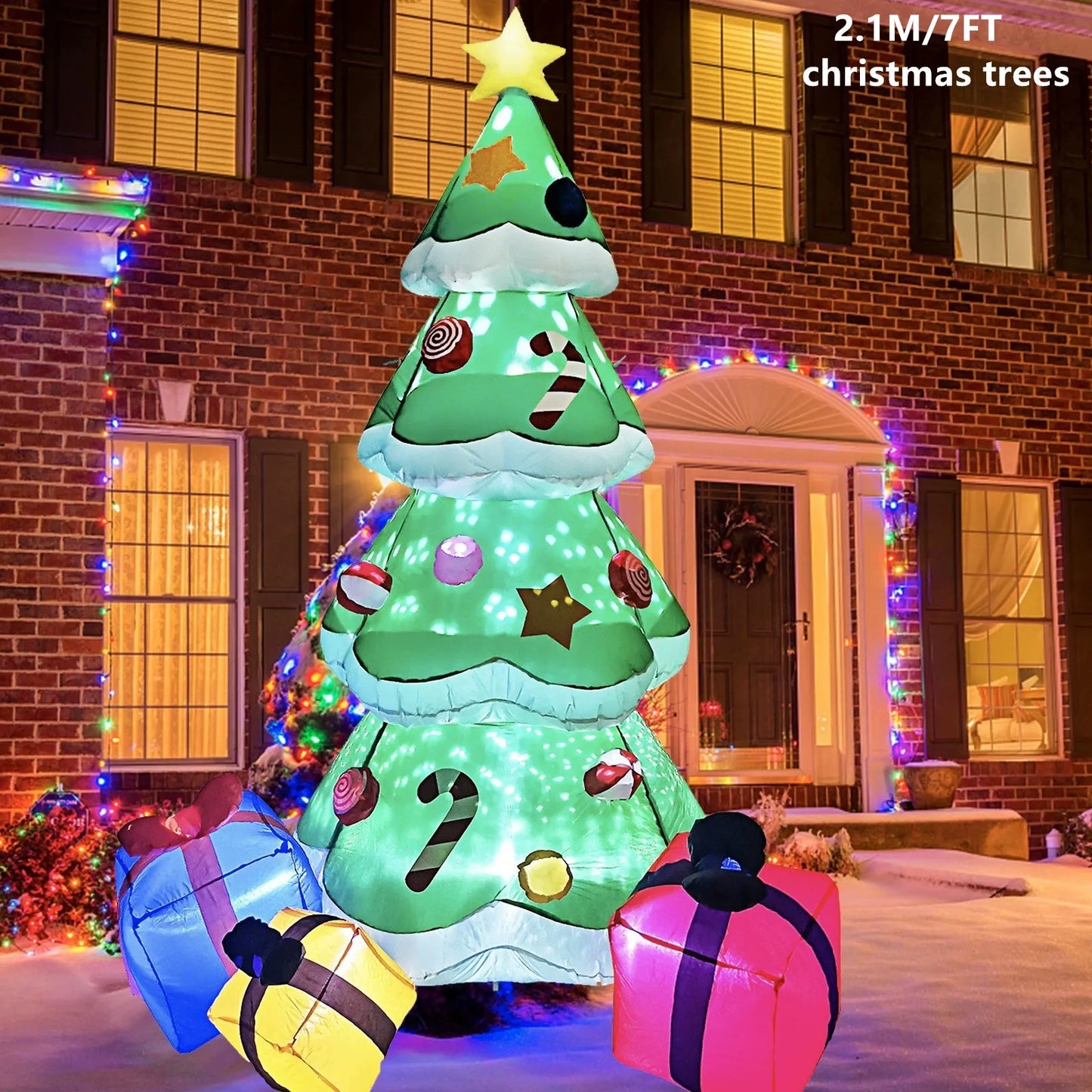 Christmas Inflatable Model,climbing Wall Santa Claus Glowing Inflatable Model, Outdoor Garden Scene Decoration Hanging Ornaments