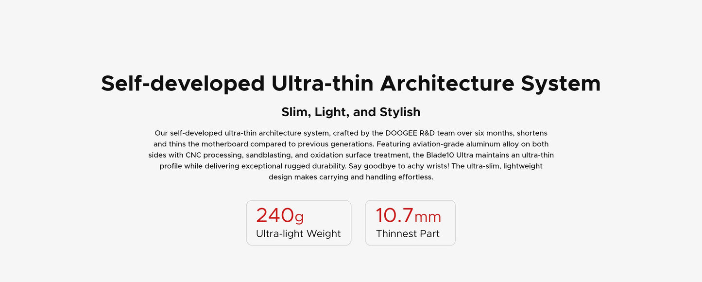 DOOGEE Blade10 Ultra Outdoor-Smartphone - 256 GB, 5150 mAh, 6,56 Zoll