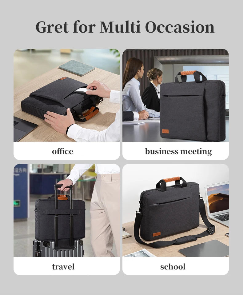 WOMT Umhängetasche Business - 15,6 Zoll Polyester Kompakt