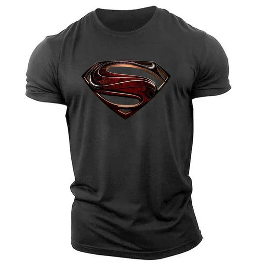 Herren T-Shirt 2025 - Summer Casual Outdoor Sports 2D Cartoon Print Quick Drying Crewneck
