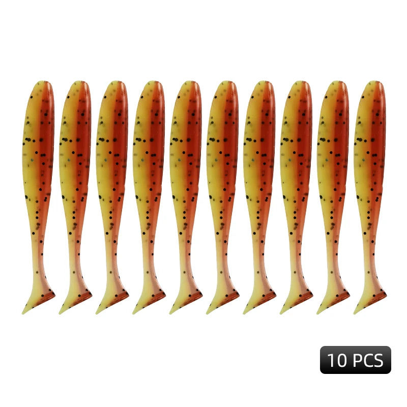 MEREDITH Easy Shiner Angelköder 50mm 65mm 75mm 100mm Wobbler Karpfen Angeln Weiche Köder Silikon Künstlich Plastik Köder