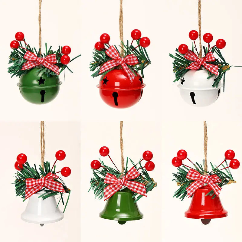Weihnachtsbaumschmuck Glockenanhänger Weihnachtsdekorationen ins Windszene Layout Atmosphäre Requisiten Ornamente DIY Cloche Metall