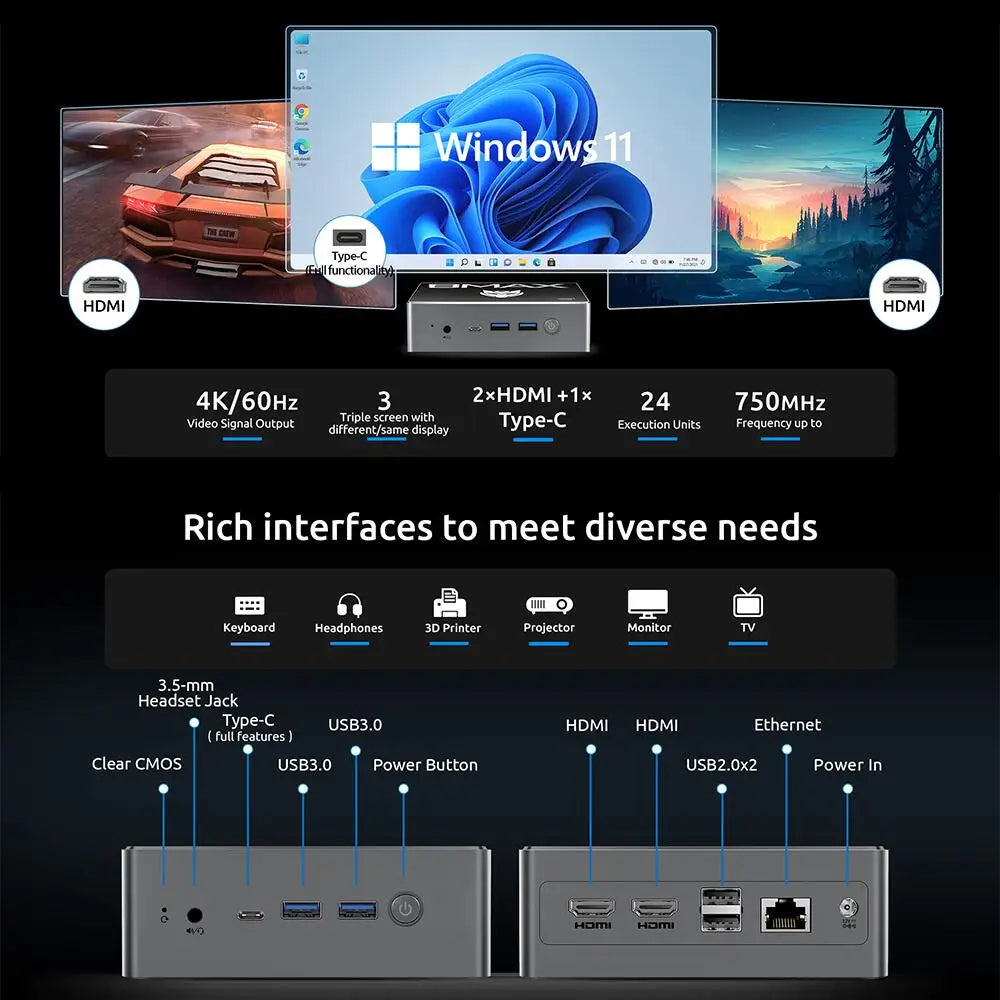 BMAX B4 Plus Windows 11 - 512 GB SSD, 16 GB RAM, Intel N100