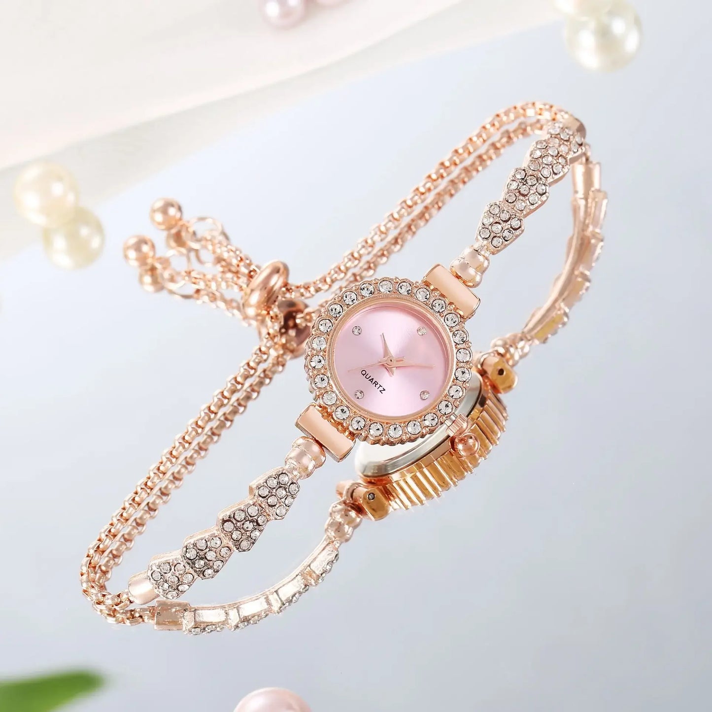 Fashion Strass Armbanduhr 2025 - Luxus Uhr Frauen Armband Vintage - Casual Damen Uhren Armband Relojes Para Mujer