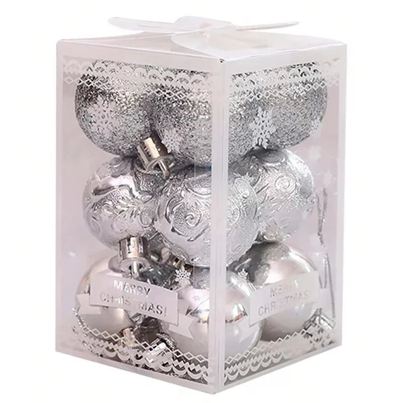 Choice Kunststoff-Weihnachtskugeln Glänzend - Inhalt 12 Stk, Ø4 cm