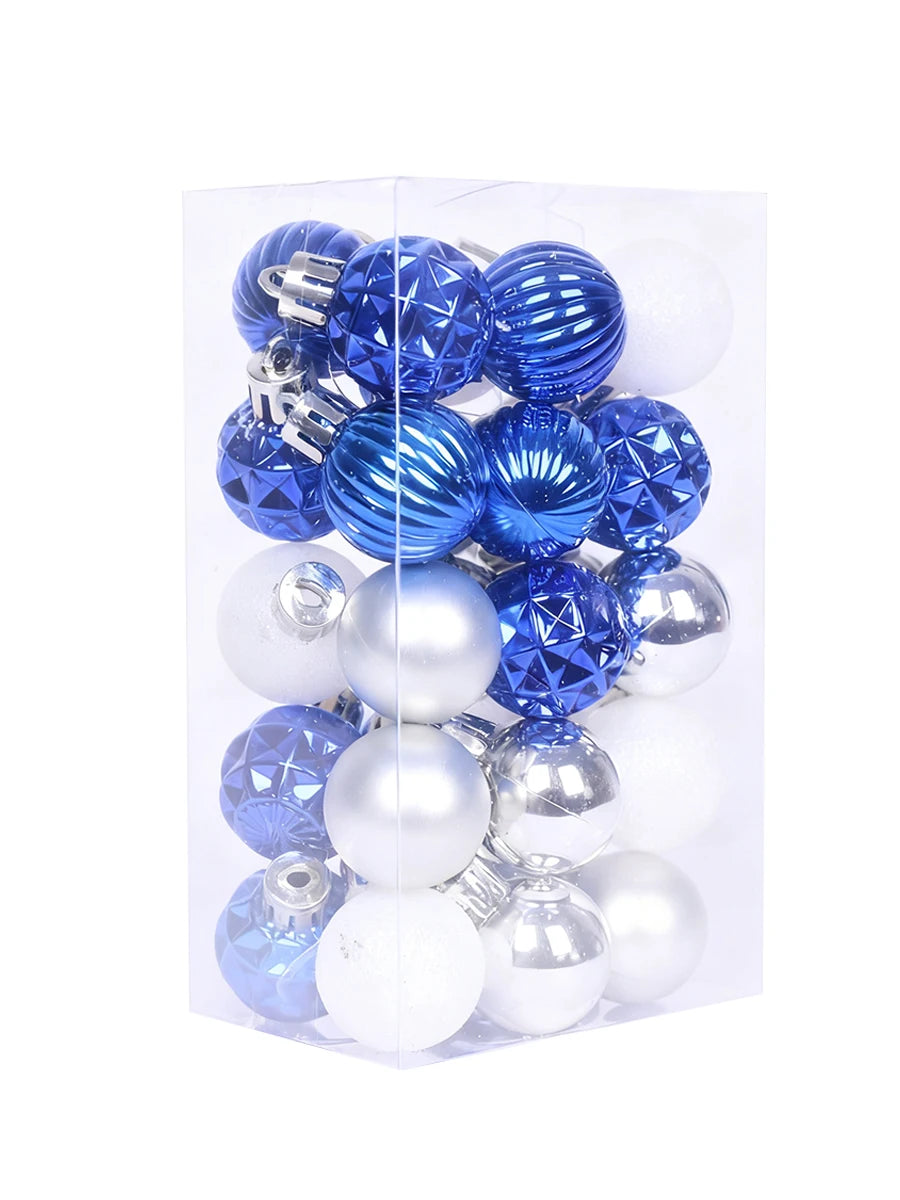 Choice Weihnachtskugeln Set 5 Stil 3 Cm - 30 Stück Glänzend Matt