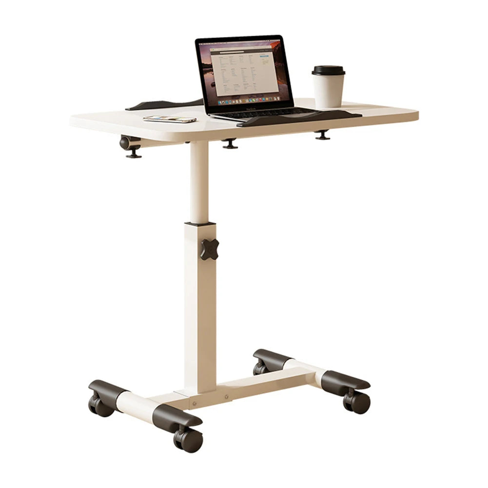 Reglable Über-Bett-Tisch mit verstellbarer Höhe, kippender Oberfläche, Rädern, rollendem Stehendem Laptop-Desk