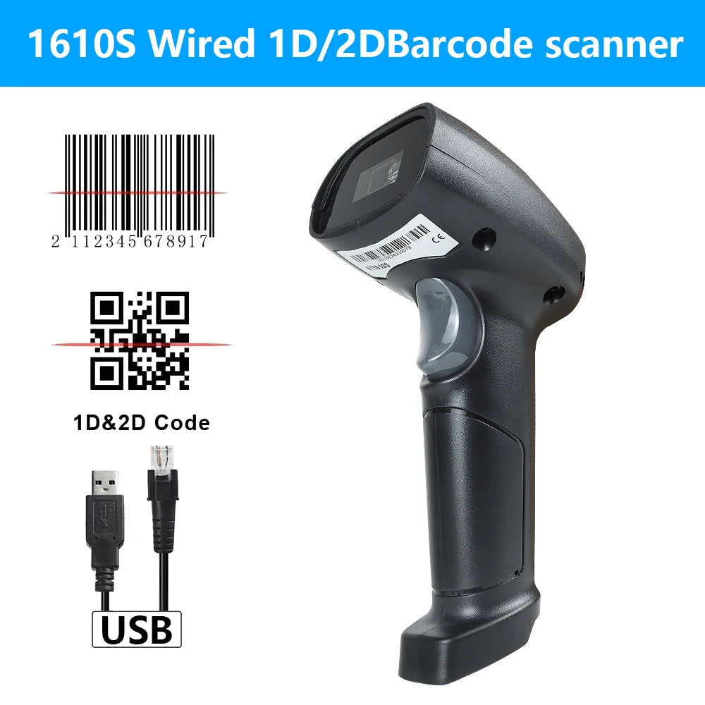 CHIYI Scanner 1D 2D Handheld Bluetooth - 300x300 100Hz A6
