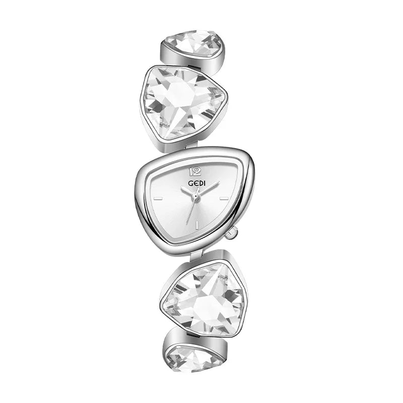 Damen-Armbanduhr 2025: High Quality Women Bracelet - Top Brand Luxury Crystal Rhinestone Quartz Collection