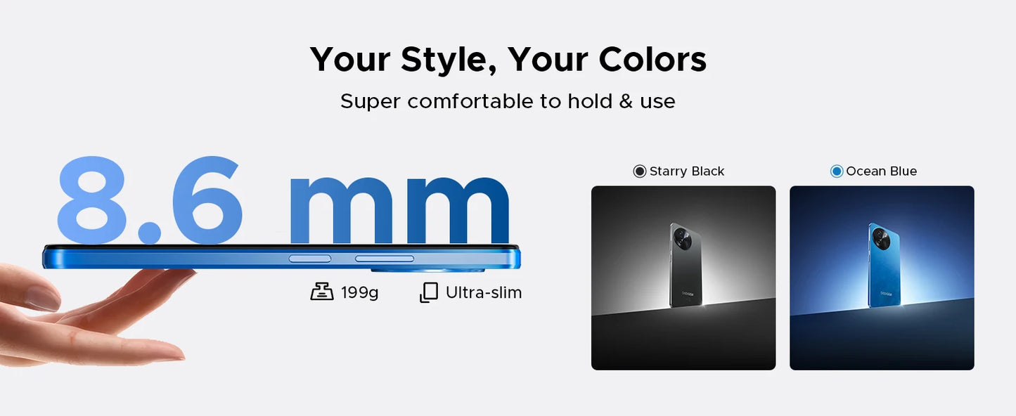 DOOGEE Note 59 5G - 6250 mAh Akku, Unisoc T820, 6,75 Zoll Display