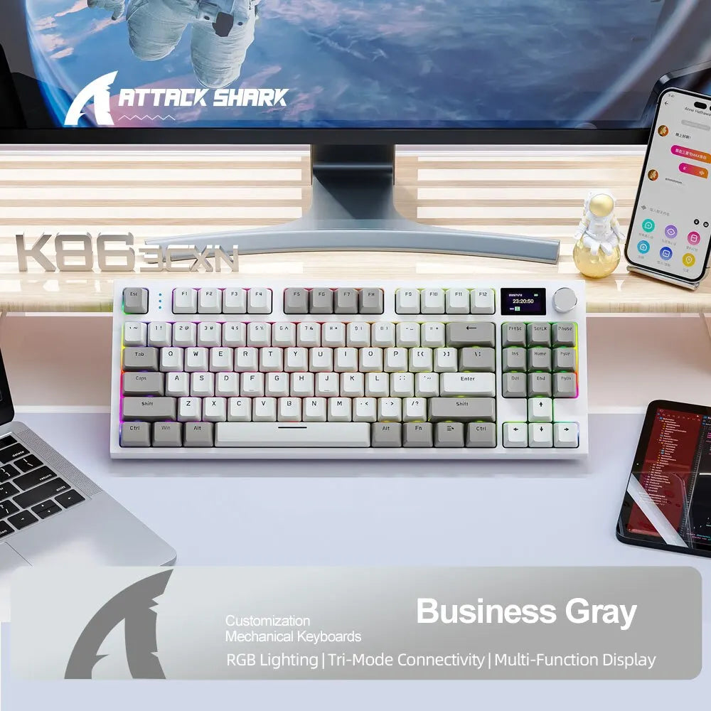 Gaming Tastatur 2025 - K86 Wireless Hot-Swappable Mechanical Keyboard