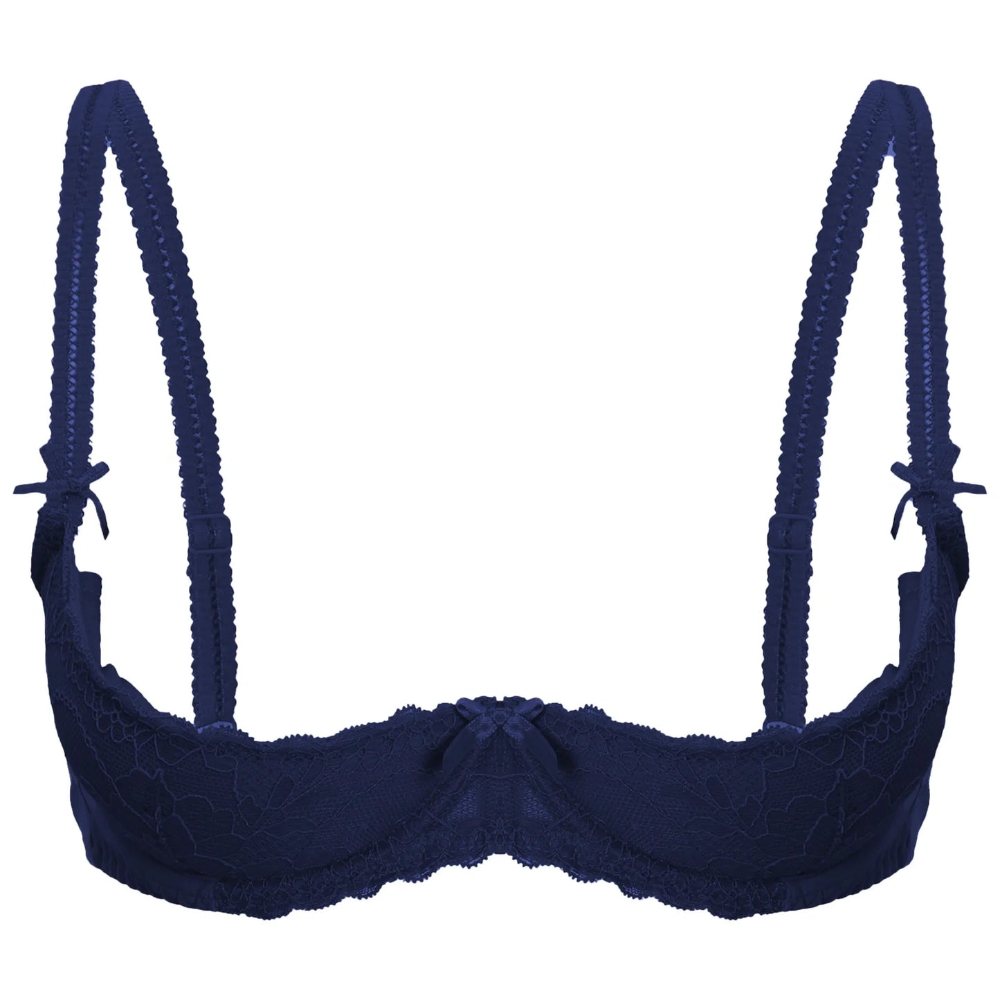 Sutien elegant pentru femei, cu 1/2 cupă, cu întăritură, push-up, dantelă, cu căptușeală, bandană, bretele reglabile, lenjerie intimă, spate cu cârlig, bustieră