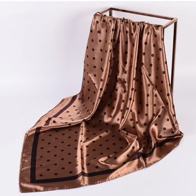 Luxoria Seidenoptik Halstuch - 90x90 cm Polyester weich