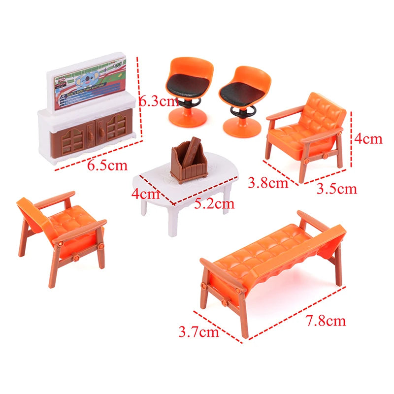 Diapercore Puppenhaus Möbelset Miniatur - 1:12 Plastik 6-12J