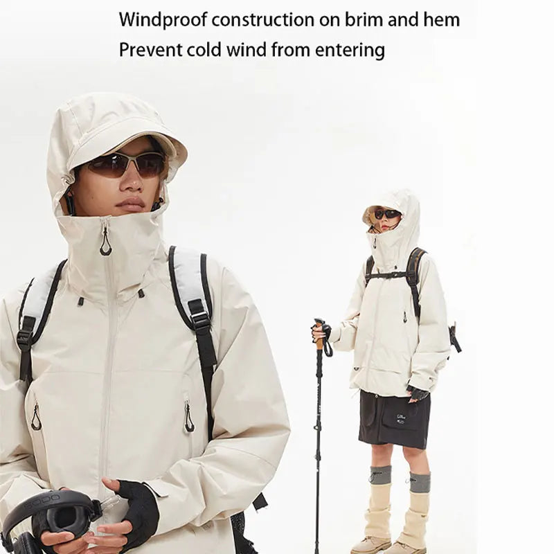 OutdoorPro Wanderjacke Wasserdicht - Unisex 700g S-XXL