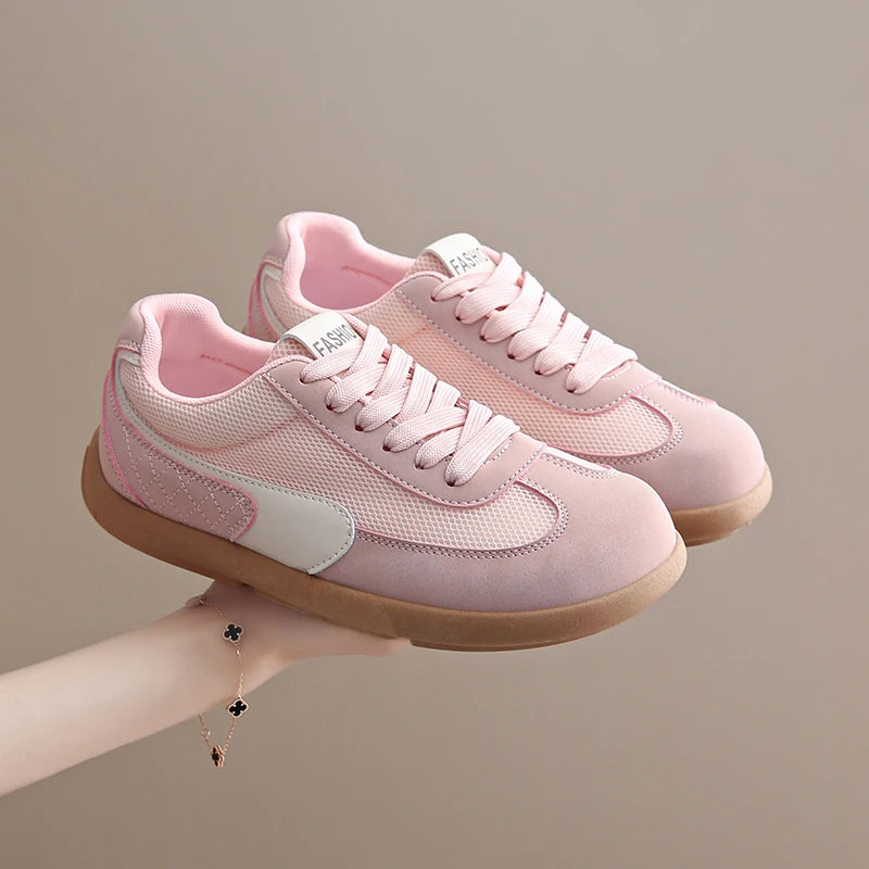 Women's Shoes Fashion Trend College Style Wide Toe Soft Comfortable Flat Casual Shoes Outdoor Casual Sports Shoes Women Sneaker