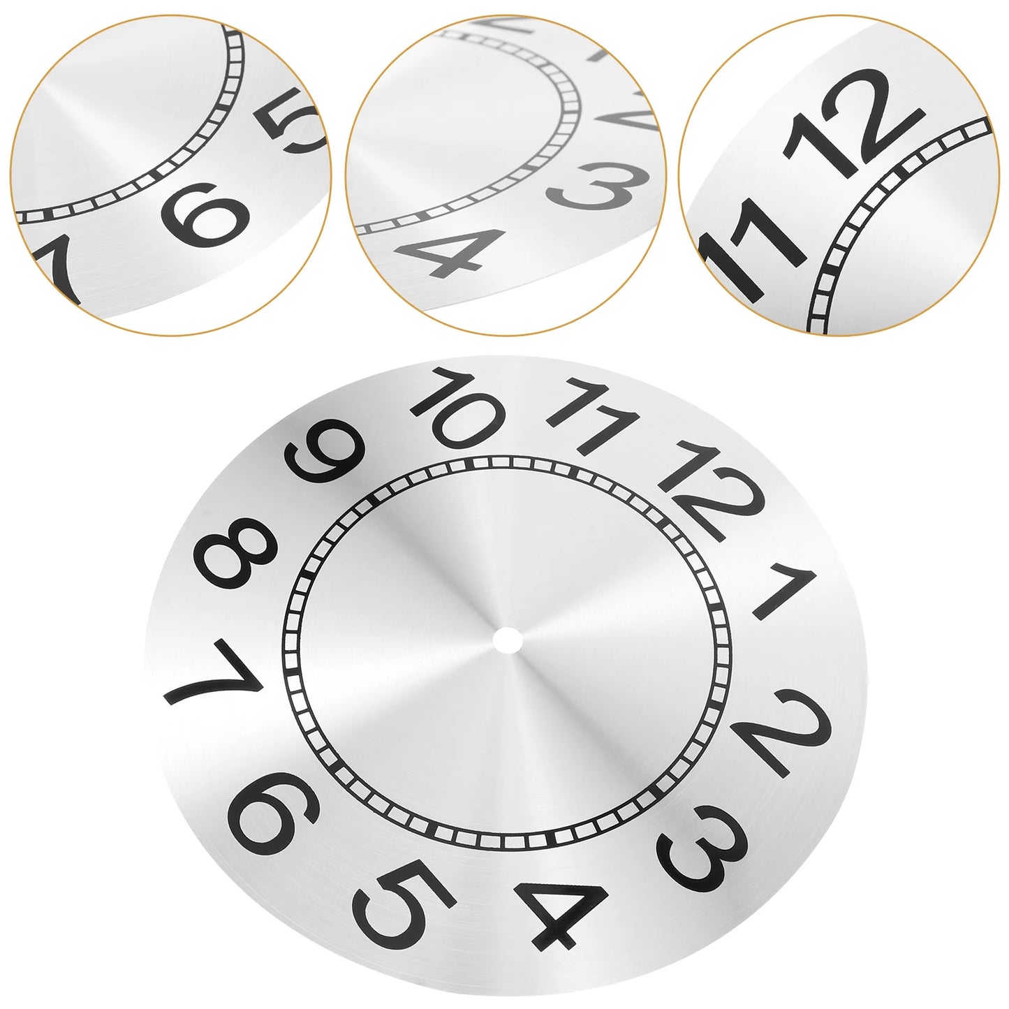 Clock Dial Round Plate Wall Panel Clocks DIY Faces for Crafts Handmade Materials