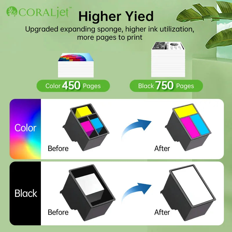 Coraljet 305XL Kompatibel Schwarz - XL Kapazität Für HP