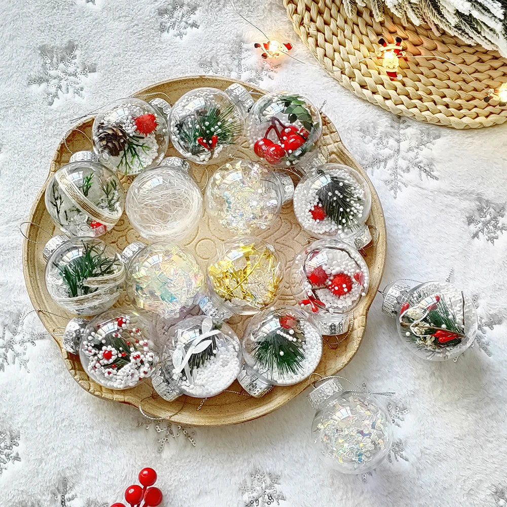 Partigos Hängende Schneekugel Kristall - Kapazität 5 Stk; Größe Ø4 cm