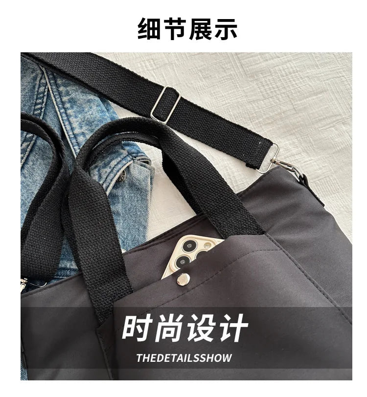Small Casual Tote Bags Women Shoulder Messenger Bags Korean Canvas Fashion Female Crossbody Bag for Girl 2024 Cloth Handbags