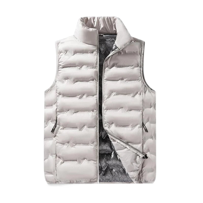 LzllttCN Winter Warme Weste - Ohne Kapuze Wasserabweisend Reißverschluss Taschen Größen Regular