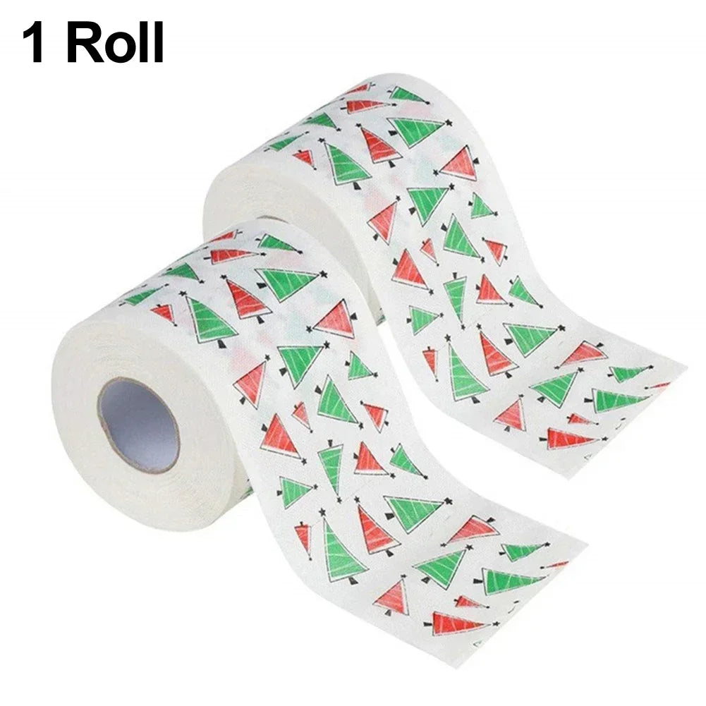 1 Pcs Christmas Santa Claus Bathroom Toilet Roll Merry Christmas Home Decoration 2024 Christmas Decoration New Year Ornaments