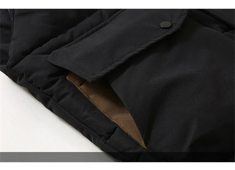 Fujian Herren-Weste abnehmbar Kapuze - Baumwolle, warm, L