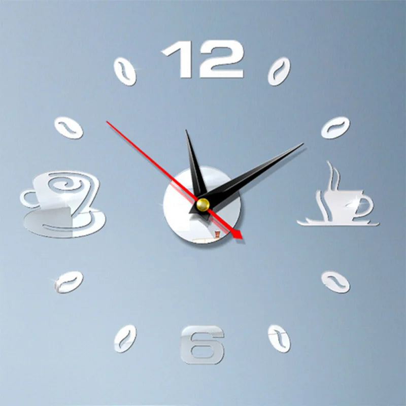 Choice 3D Wanduhr Acryl Rahmenlos - Quartz Leise 80cm
