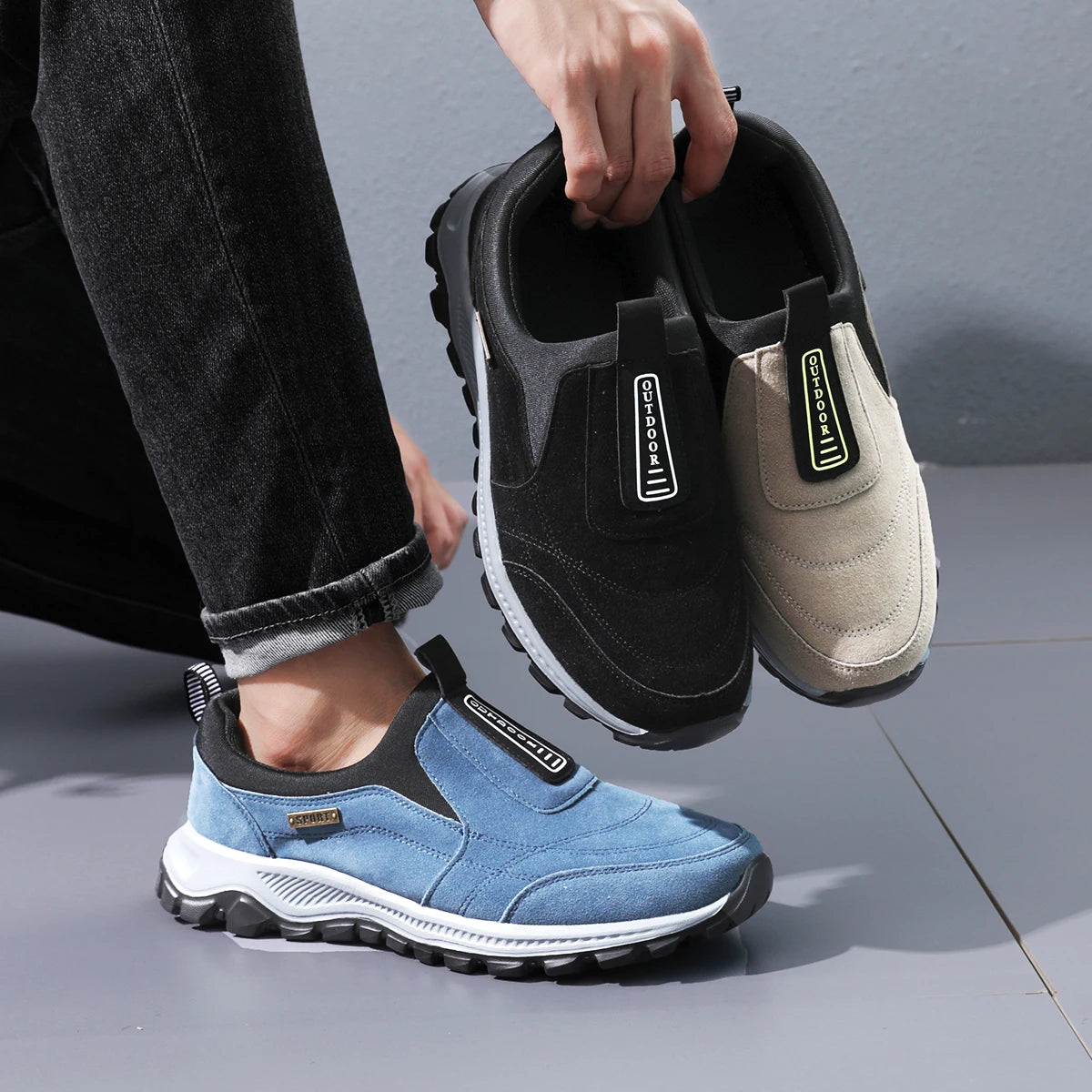 Sneakers Men Sport Running Shoes Men Light Athletic Shoes Men Casual Flats Trail Breathable Walking Shoes