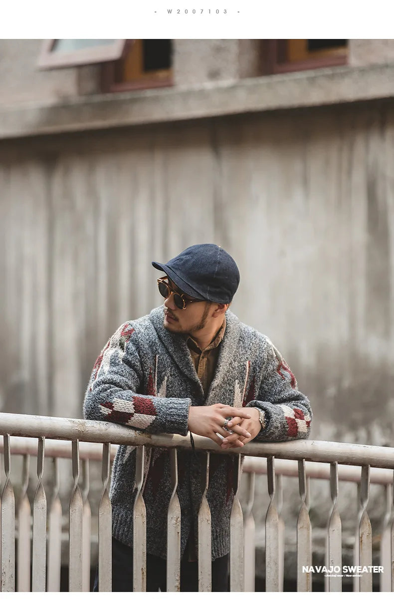 MADEN TW200 V-Neck Cardigan - Größe Oversized, Acryl