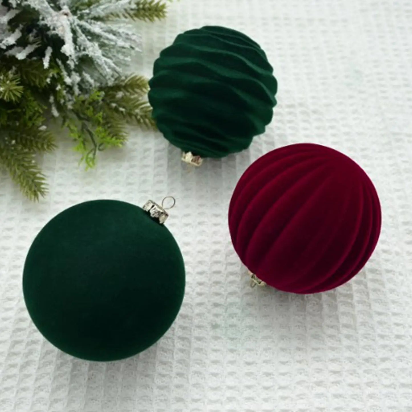 Choice Christbaumkugeln Flocked - Ø6 Cm Glas Set 12 Stück