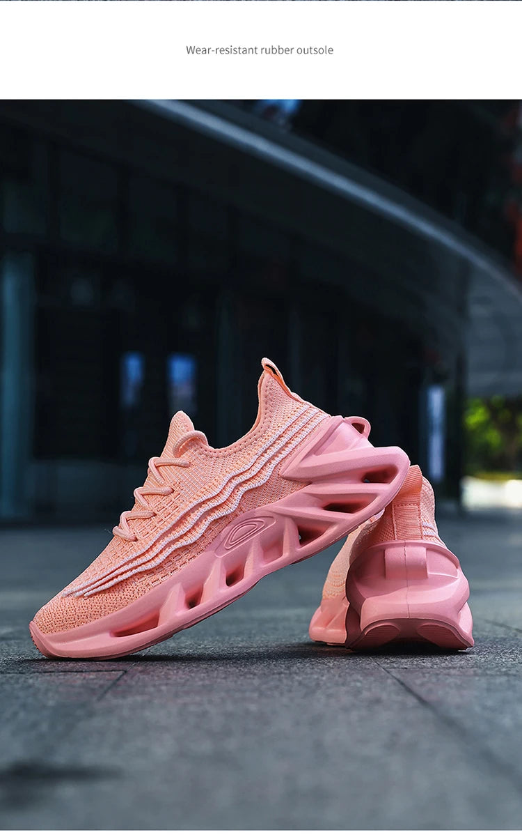 Herren Sneakers Leicht Laufschuhe Atmungsaktiv Mesh Komfortabel EVA Dick Sohle Rutschfest Tennis Walking Weiß Schuhe Für Männer
