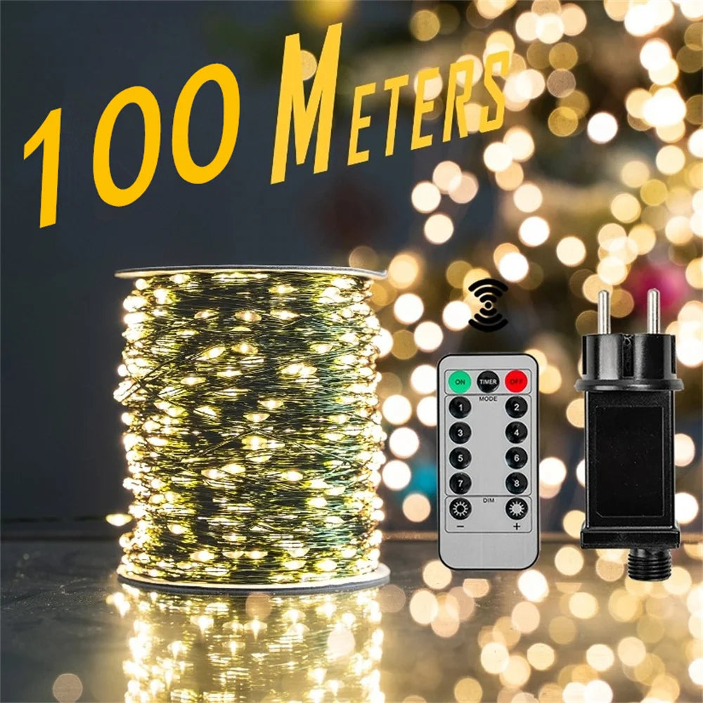 LichterGlow MärchenLichterkette - Kapazität 1000LED, Länge 6–10m